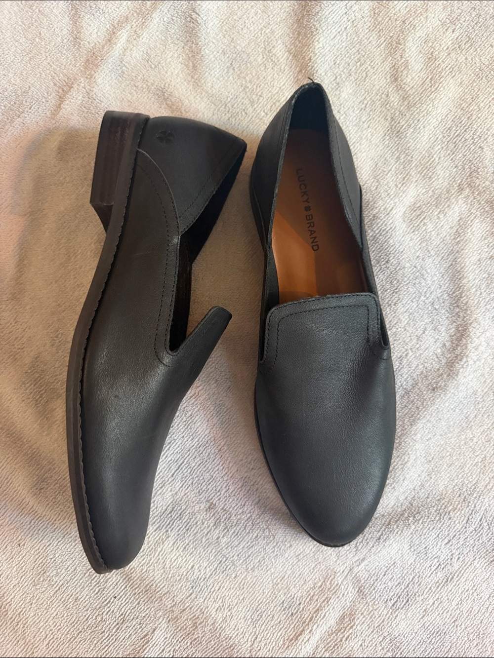 Lucky Brand Woman’s Black Slip-On Loafers